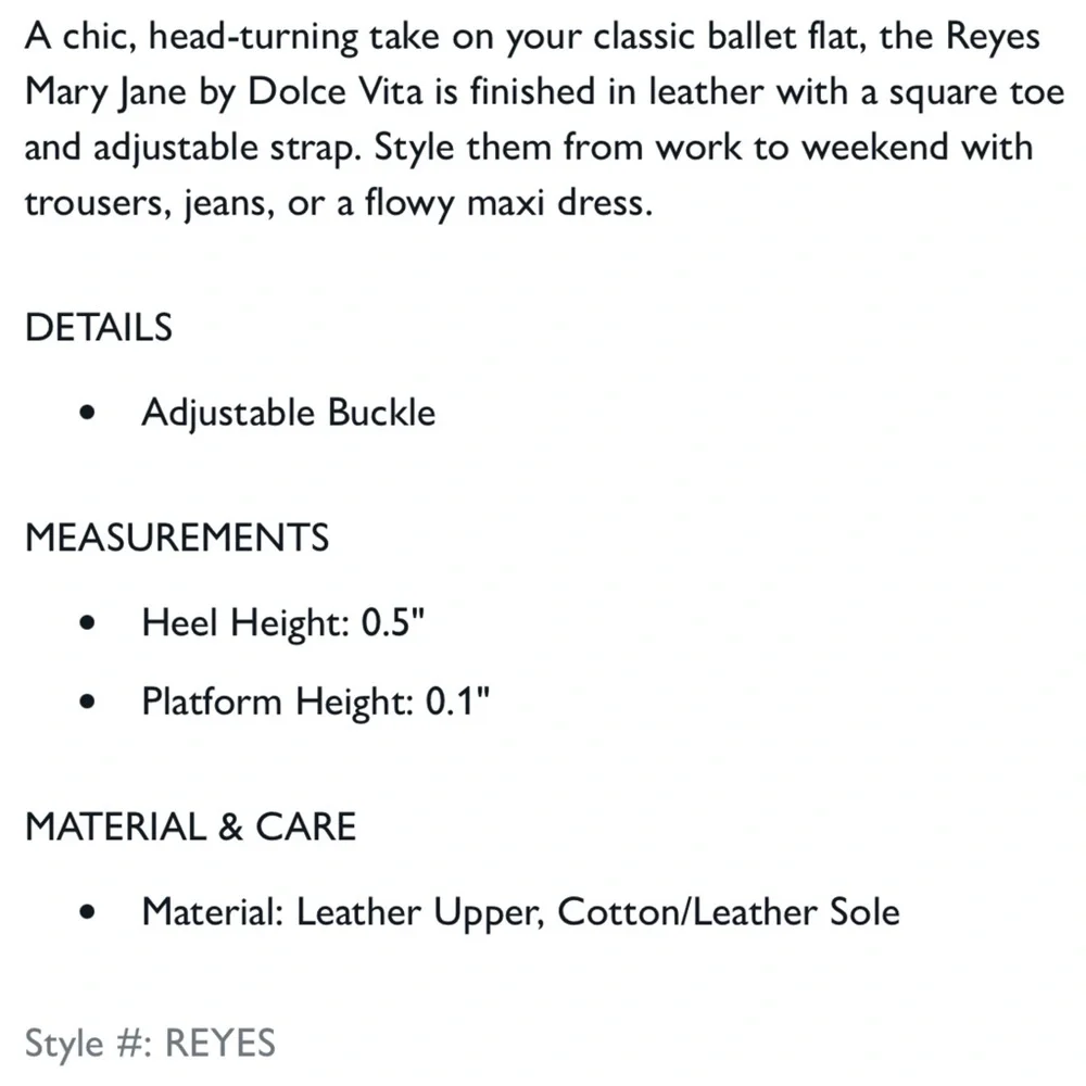 NEW Dolce Vita Reyes Ballet Flats in Silver - Picture 8 of 8